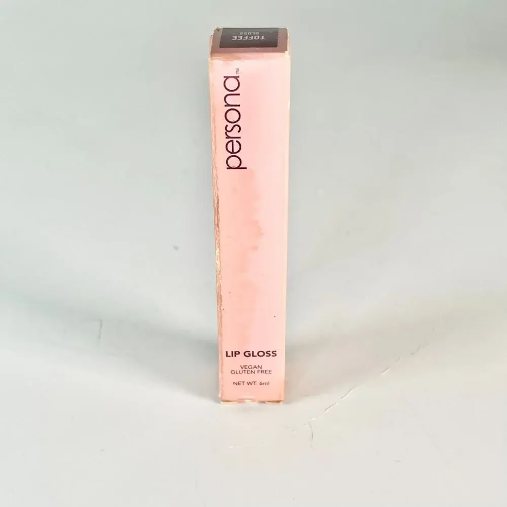 Persona Lip Gloss Toffee Vegan Avocado Oil Shea Butter .2 fl oz 6ml New NIB